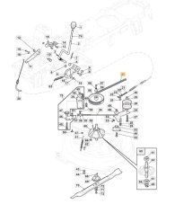 Mower deck belt for STIGA rider Combi 1066H / 1066HQ, 135061428/0