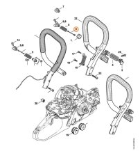 ND STIHL Poistka silenbloku pre reťazovú pílu MS 261, MS 271, MS 291, MS 231, 1135 790 8100