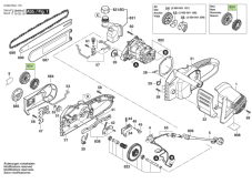 Láncfeszítő a BOSCH AKE 30 S, AKE 35 S, AKE 40 S láncfűrészekhez, 2 609 004 723