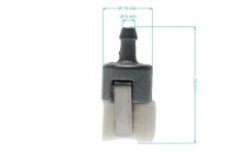 ND GP Palivový filter pre motorové píly a krovinorezy Husqvarna 51 55 61 66 261 262XP 272XP 288 365 371XP 240R 245R Jonsered 2065 2163 2171 RS44, 503443201