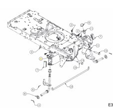 Predná náprava pre záhradný traktor MTD 683-0128B637