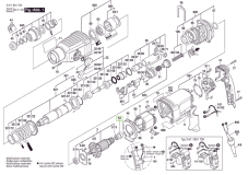 Housing for BOSCH GBH 2400, GBH 2600 DFR, GBH 2-26 DRE, GBH 2-26 DFR, GBH 2-28 DV rotary hammer, 1 610 502 016