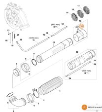 Dávkovač pre rosič STIHL SR 430, SR 450, 4244 770 0201