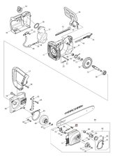 ND MAKITA / DOLMAR Csatlakozó anya UC3020A, UC3520A, ES-42A, 324621-7 (62d)