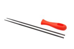Sada 2 pilníkov 4.8 mm s držiakom pilníka na ostrenie pílových reťazí pre reťazové píly, 03-06048
