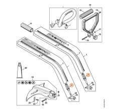 Prenos pohonu pre krovinorez STIHL FS 38, FS 40, FS 45, FS 46, FS 50, 4144 640 5900