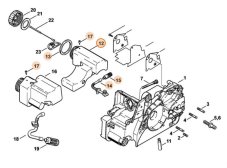 ND STIHL Olejová nádržka pre reťazovú pílu MS 180, MS 170, 017, 018, 1130 350 4400
