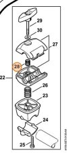 ND STIHL Tlačná pružina rukoväte pre krovinorez FS 111, FS 400, FS 100, 0000 997 1304