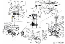 Pružina napínacej kladky pojazdu pre záhradný traktor MTD 732-0429A