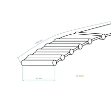 OZUBENÝ REMEŇ POHONU NOŽOV AGS, CEDRUS, OLEOMAC, SECO 1760mm