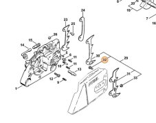 Skrutka so šesťhrannou hlavou M5x12 pre reťazovú pílu STIHL MS 260, MS 290, 9008 345 0960