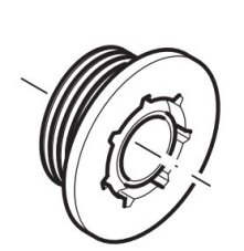 ND MAKITA / DOLMAR Šnek olejového čerpadla pre reťazovú pílu 109, 110, 111, 115, PS-43, PS-52, 027245010