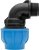 90°-os könyökidom külső menettel