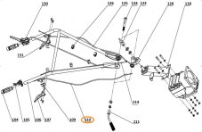 ND GUDE Bowden / lanko spätného chodu, GF 1050-5, GF 1350-7.8, 5506, 5507, 05506-01110 (77)