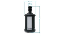 ND GP Palivový filter Zama ZF-4 pre motorové píly krovinorezy a ďalšiu dvojtaktnú záhradnú techniku, 11203503500, ZF-4, 0000 350 3502