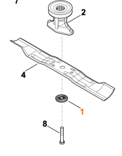 Upínacia podložka noža pre kosačku STIHL / VIKING 0000 702 6600