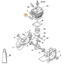 ND STIHL Tesnenie výfuku pre krovinorez FS 400, FS 450, 4128 149 0600