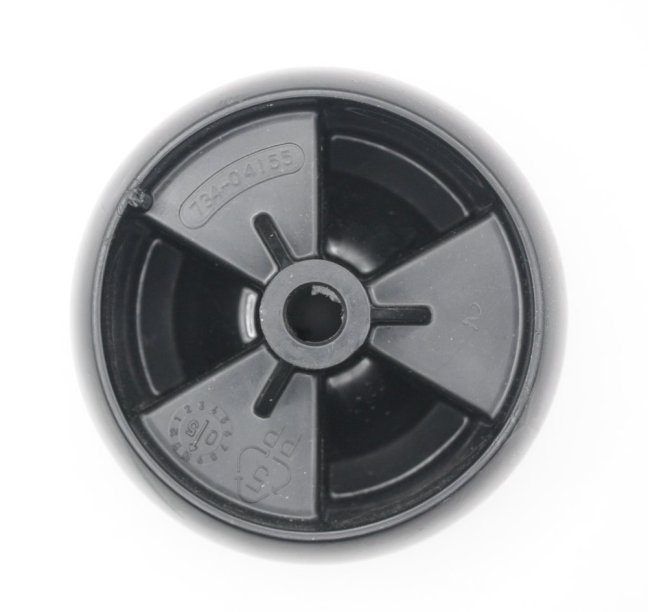 Anti-scalp wheel for MTD garden tractor, 734-04155