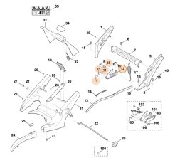 ND STIHL / VIKING Segment aretačný pre kosačku MB 650, MB 655, 6375 780 3193