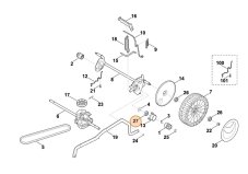 ND STIHL, VIKING Ložisko kolesa 6001-2TRS pre kosačku, 9503 003 5297