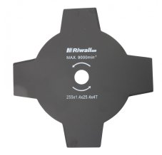 Žací nôž RIWALL 4-zub 255mm x 25,4mm, RACC00027
