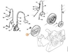 Zotrvačník pre reťazovú pílu STIHL MS 260, MS 240, 1121 400 1201