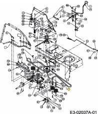 ND MTD Klinový remeň pre záhradný traktor 754-0626