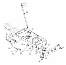 Steering shaft with pinion for MTD lawn tractor 155/92, 738-0919B