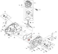Ložisko klikové hřídele kombi pro řetězovou pilu MAKITA / DOLMAR PS4605, PS5105, PS460, 960123159