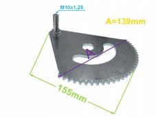 ND RIWALL, HECHT Hrebeň riadenia RLT 92 HRD, TRD, RLT 102 HRD, HECHT 5192, 5186, 5102, 20084464, 510200162