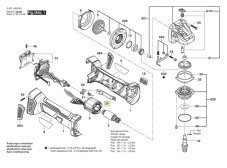 ND BOSCH Posúvač uhlovej brúsky GWS 18V-7, GWS 180-LI, GWX 18V-7, GWX 180-LI, 1 619 P15 050