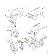 Pružina kontaktná pre reťazovú pílu STIHL MS 170, MS 180, MS 660, 1130 442 1602