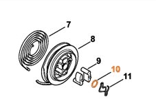 ND STIHL Podložka zapadky štartra pre reťazovú pílu / krovinorez 0000 958 0923