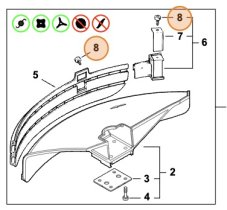 ND STIHL Skrutka samorezná IS-5x14 pre krovinorez 9074 478 4125