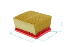 ND GP Air filter 106 mm x 81 mm x 56 mm for engines Wacker Makita PC6212 PC6214 PC6412 PC6414 PC621-C PC7314 BTS930 BTS935 BTS10300 BTS1035, 394173010, 0108076