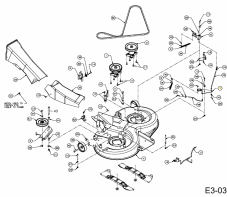Brzda noža pre záhradný traktor MTD 983-04417
