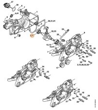 Radiálne guľôčkové ložisko DIN625-15x32x8 pre reťazovú pílu STIHL MS 261, 9503 003 0322