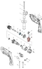 ND MAKITA Držiak spojky HP1620, HP1621, HP1621F, HP1640,HP1641,HP1641F, 141165-0 (70d)