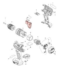 ND MAKITA Vypínač, DDF482, DHP482, 632F27-4