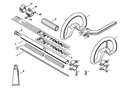 ND STIHL Ložisková rúrka pre krovinorez FS 55, FS 70, FS 56, 4137 711 7302