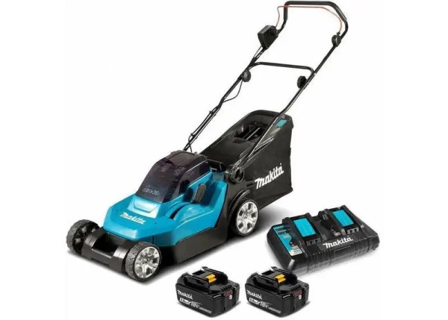 Akumulátorová kosačka MAKITA DLM382PM2 2x aku BL1840B a dvojnabíjačka DC18RD