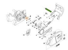ND STIHL Pružina brzdy reťaze pre reťazovú pílu MS 240, MS 260, MS 261, MS 291, MS 290, MS 310, 0000 997 0628