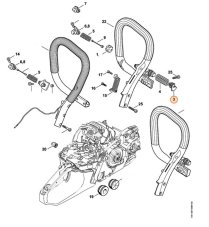 ND STIHL Zátka silenbloku pre reťazovú pílu MS 261, MS 271, MS 291, 1141 792 2900