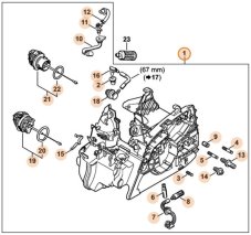 ND STIHL Blok motora pre reťazovú pílu MS 171, MS 181, MS 211, 1139 020 3006