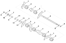ND STIHL / VIKING Nožový valec pre prevzdušňovač RL 540, RLE 540, LB 540, LE 540
