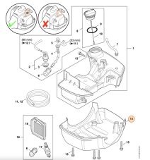 Spodný kryt pre krovinorez STIHL FS 240, FS 260, FS 410, FS 460, 4147 350 6600