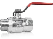 AQUATEAM ventil guľový 1/2" MF voda páka (7d)