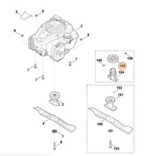 ND STIHL / VIKING Remenica pojazdu pre kosačku MB 248 T, MB 448 T, 6336 704 1000