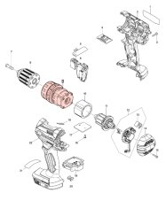 ND MAKITA Sebességváltó DHP482, 123443-0