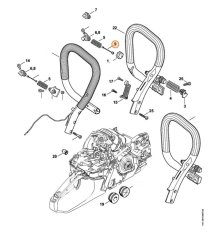 ND STIHL Poistka silenbloku pre reťazovú pílu MS 261, MS 271, MS 291, MS 231, 1135 790 8100